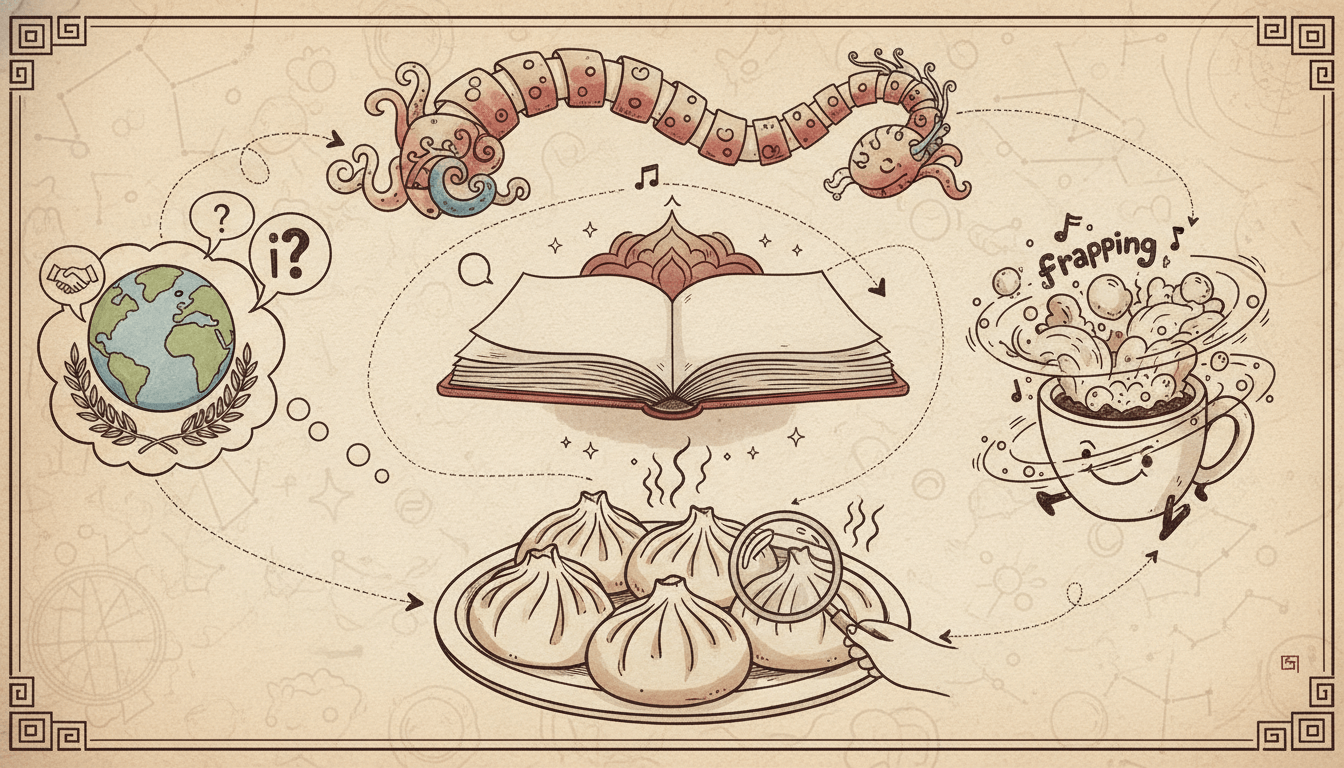 Humorous diplomatic dictionary explaining sploots, momos, frapping.