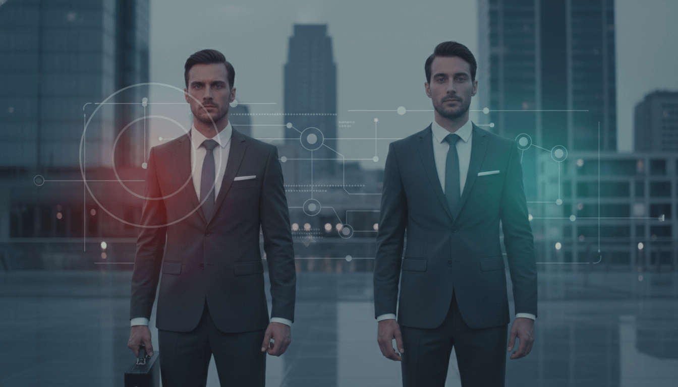 Magnifying glass examining subtle physical distinctions.