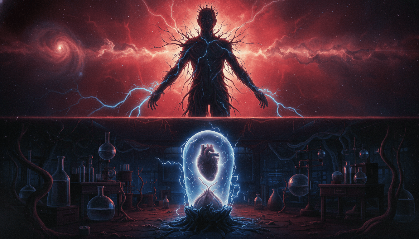 Microscopic diagram detailing the morphology and origins of a biological vessel.